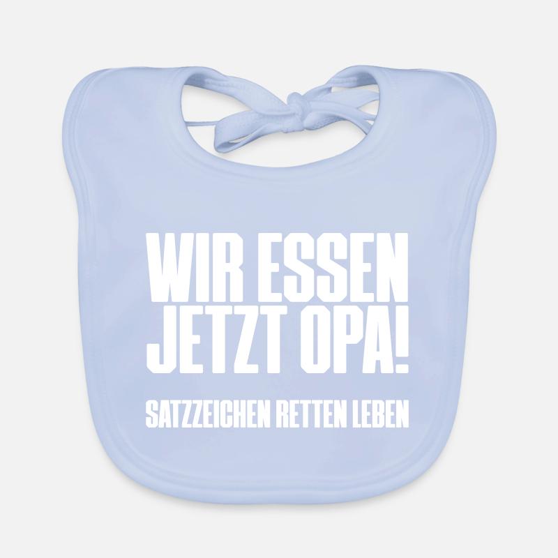 Satzzeichen retten Leben! Baby Bio-Lätzchen