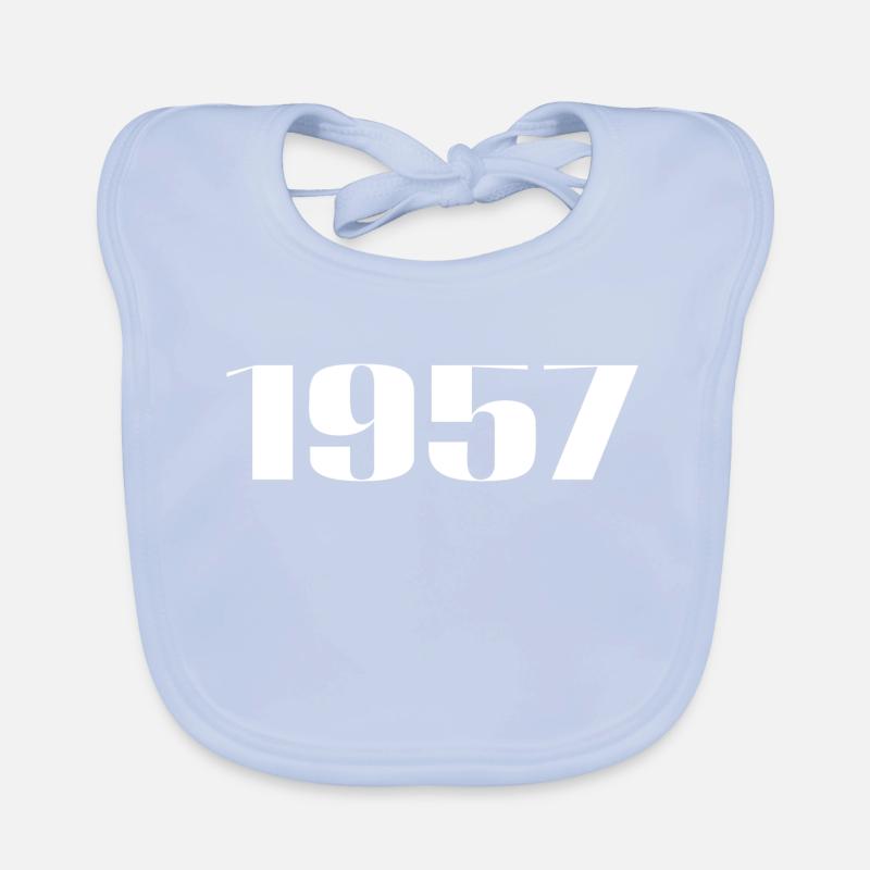 1957 - Gift born in 1957 Organic Baby Bibs