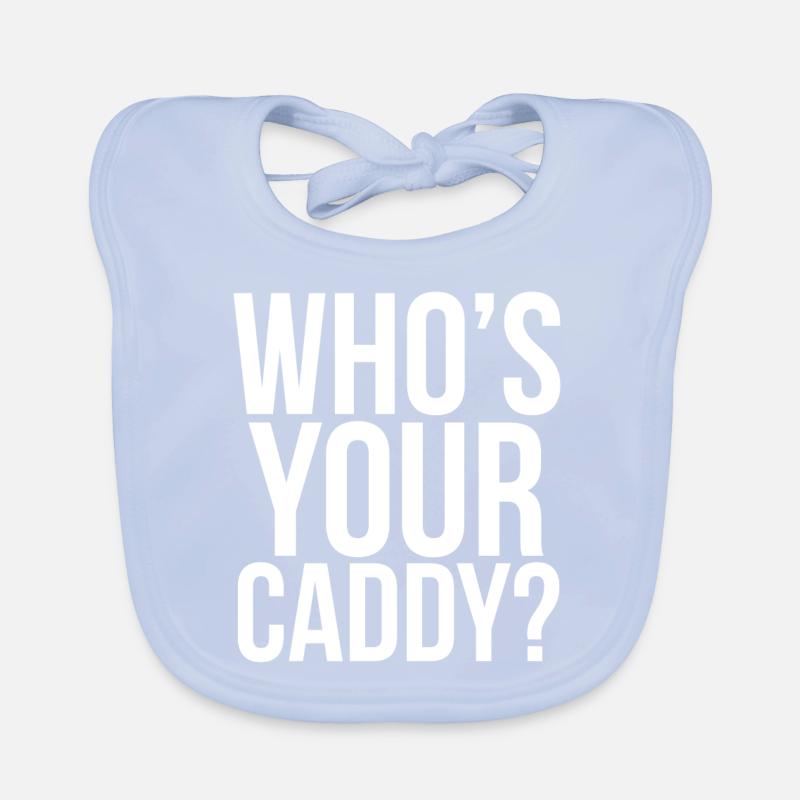 Golf Golf Course Golfer Sayings Text Caddy Organic Baby Bibs