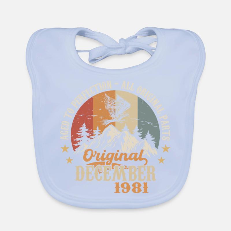 Décembre 1981 Jubilé 1981 Légendes Décembre Bavoir bio Bébé