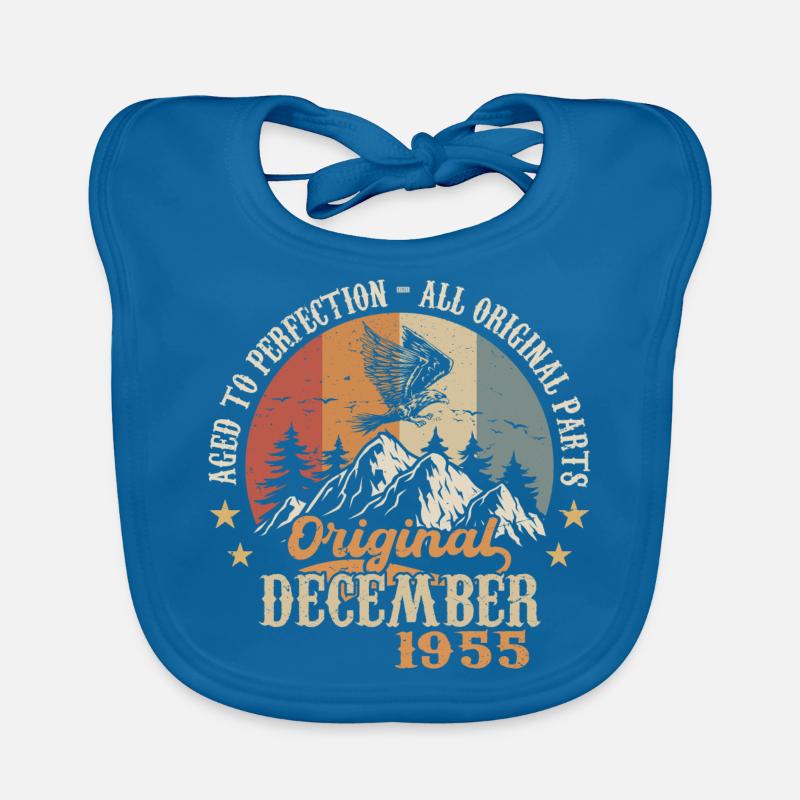December 1955 Jubilee 1955 Legends December Organic Baby Bibs