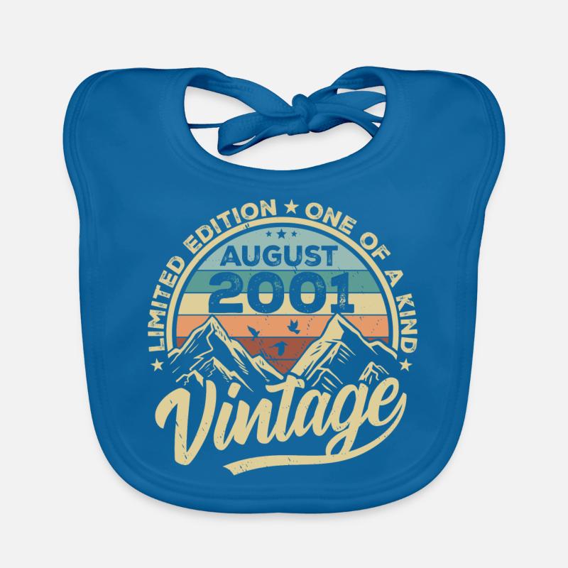 Geburtstag August 2001 Geburtstagsgeschenk August Baby Bio-Lätzchen