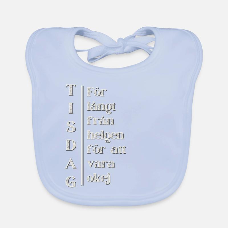 Mardi – Loin du week-end Bavoir bio Bébé