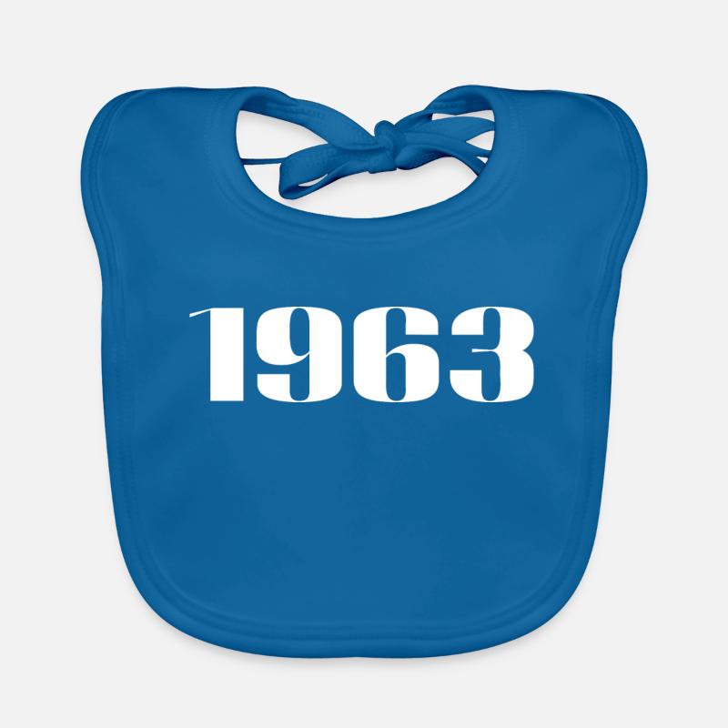 1963 - Gift born in 1963 Organic Baby Bibs