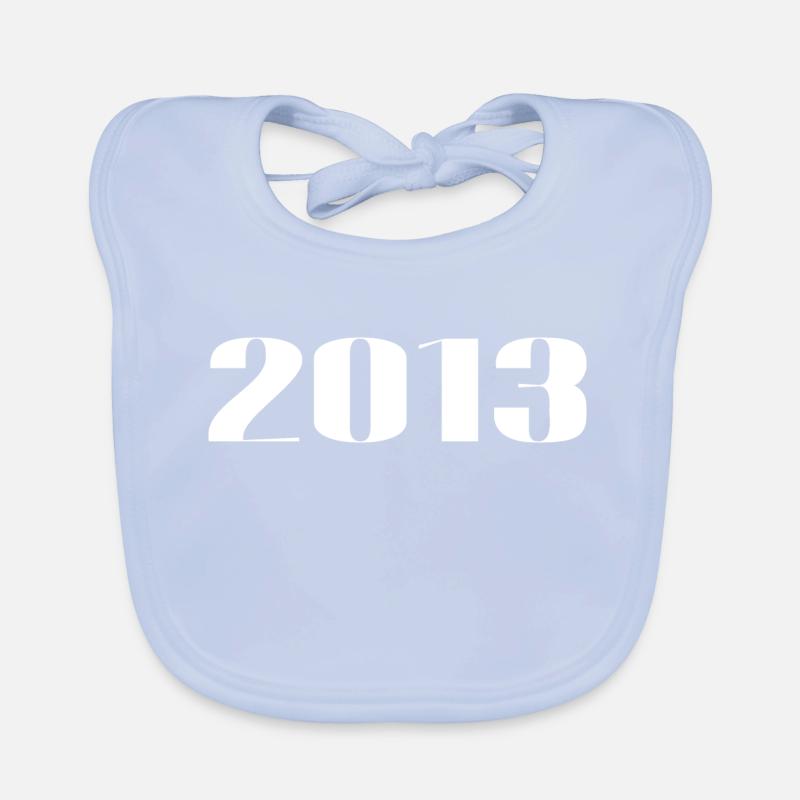 2013 - Gift born in 2013 Organic Baby Bibs