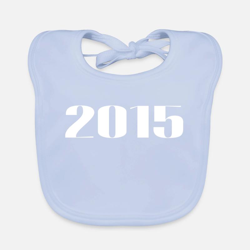 2015 - Geschenk geboren im Jahr 2015 Baby Bio-Lätzchen