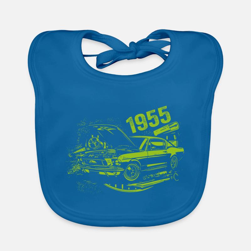 1955 Geburtstag Oldtimer Modell 1955 Vintage 1955 Baby Bio-Lätzchen