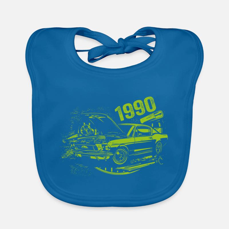 1990 Geburtstag Oldtimer Modell 1990 Vintage 1990 Baby Bio-Lätzchen