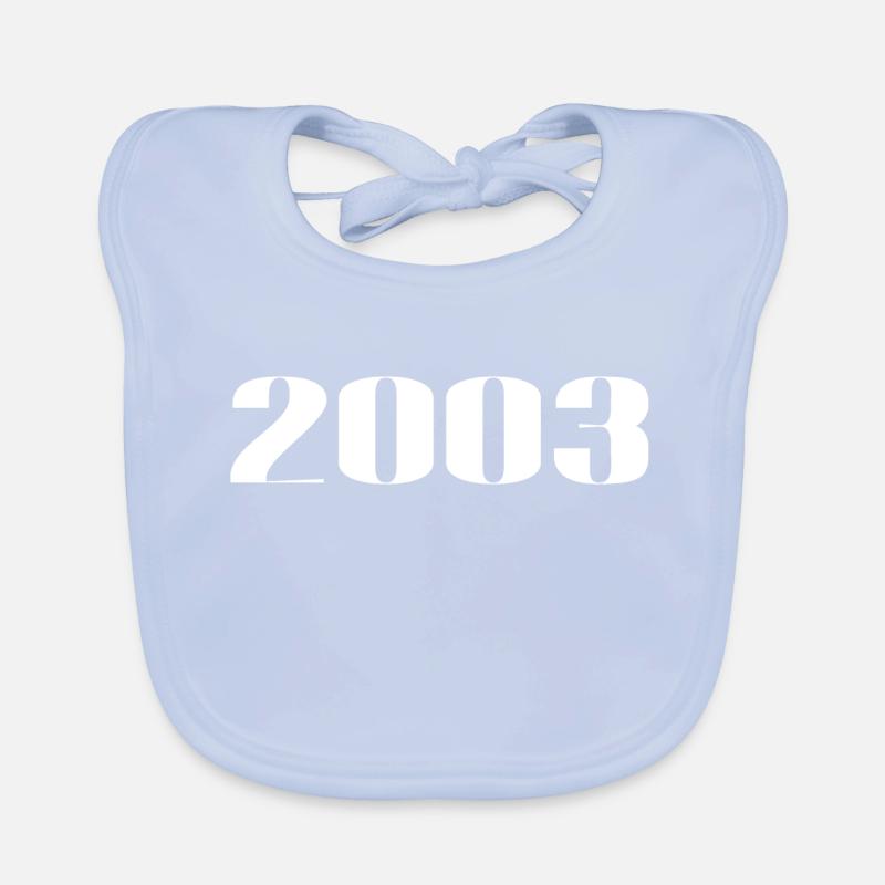 2003 - Geschenk geboren im Jahr 2003 Baby Bio-Lätzchen