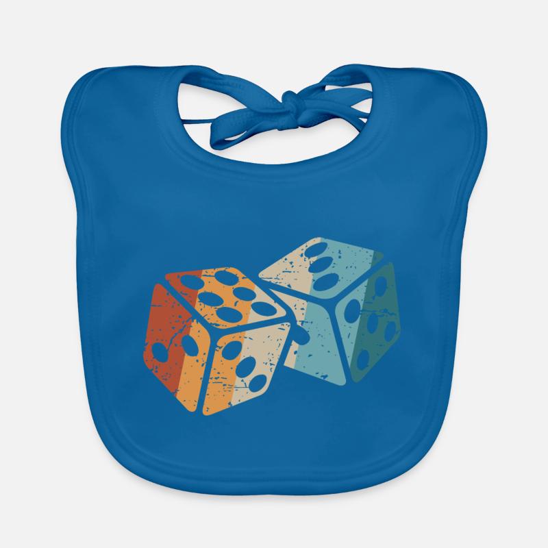 Retro Dice Organic Baby Bibs