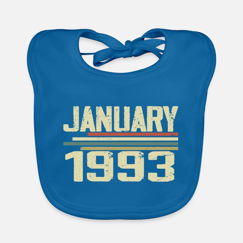 Janvier 1993 - Cadeau d’anniversaire Janvier 1993 Bavoir bio Bébé