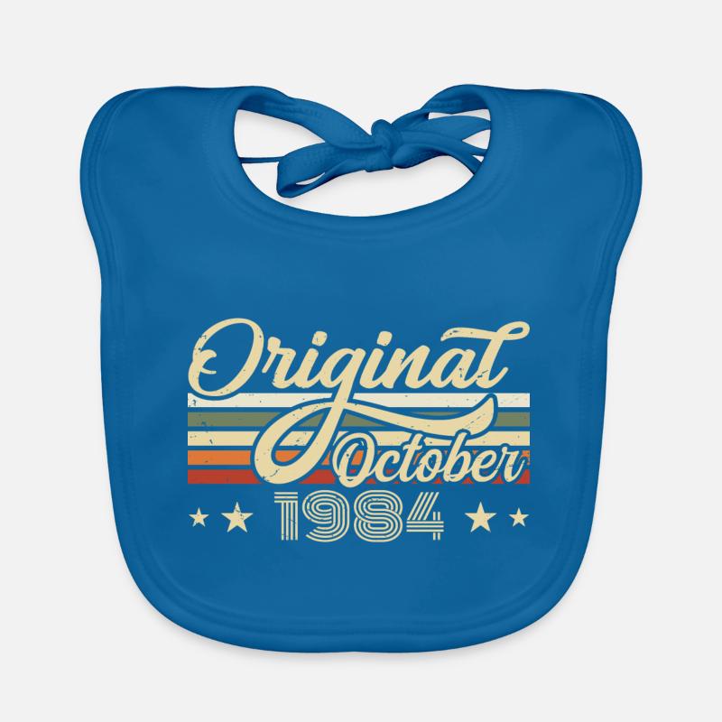 Octobre 1984 Anniversaire en Octobre - Octobre 1984 Bavoir bio Bébé