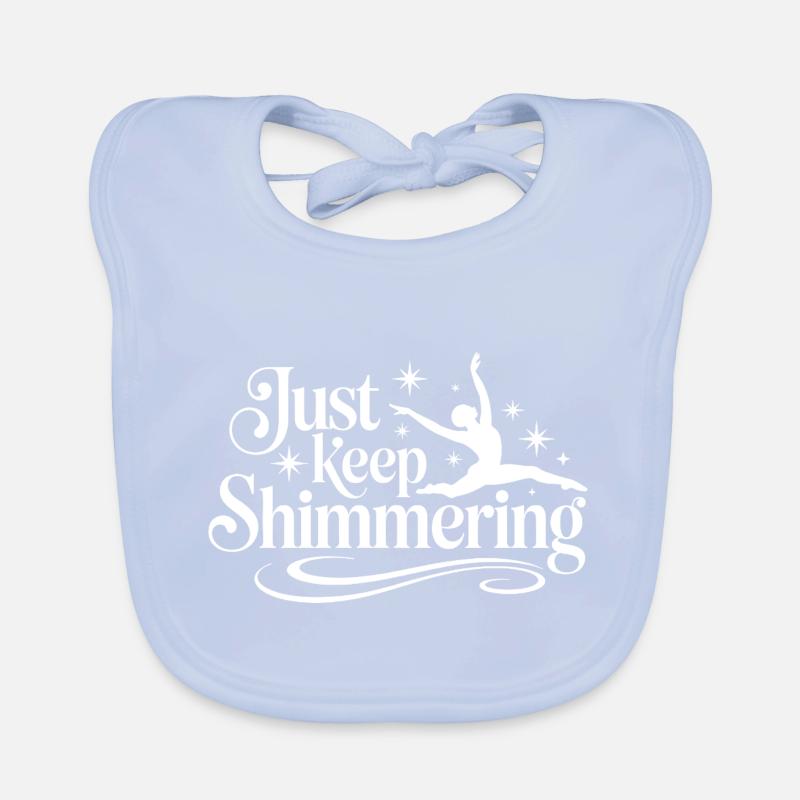 Schimmern Sie einfach weiter Synchronschwimmer Baby Bio-Lätzchen