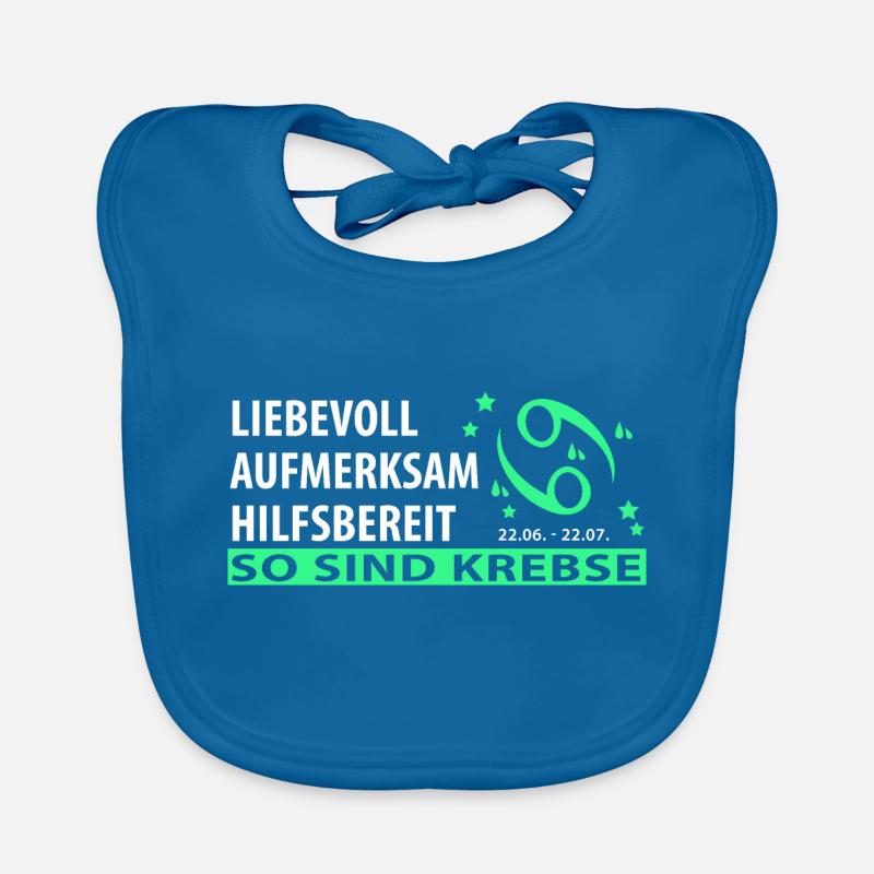 Sternzeichen Krebs - Eigenschaften Baby Bio-Lätzchen