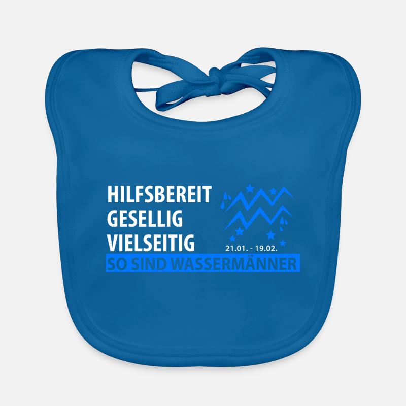 Sternzeichen Wassermann - Eigenschaften Baby Bio-Lätzchen