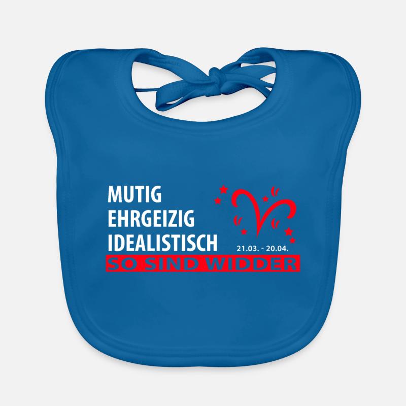 Sternzeichen Widder - Eigenschaften Baby Bio-Lätzchen