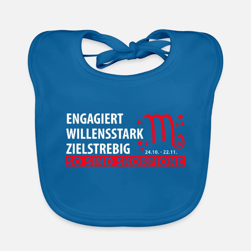 Sternzeichen Skorpion - Eigenschaften Baby Bio-Lätzchen
