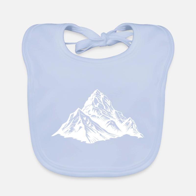 Berge Bergsteiger Symbol Baby Bio-Lätzchen