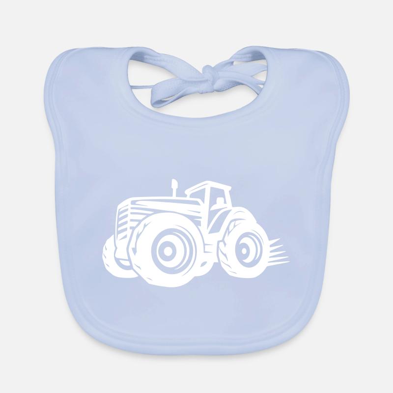 Traktor Silhouette Landwirtschaft Baby Bio-Lätzchen