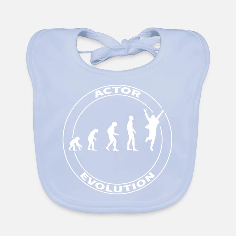 Evolution actor actor Hollywood funny Organic Baby Bibs