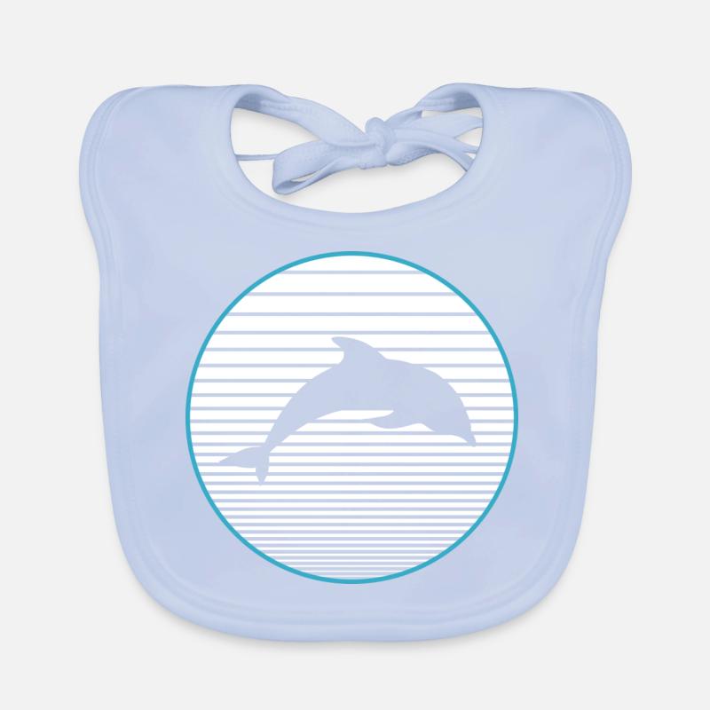 dolphin Organic Baby Bibs