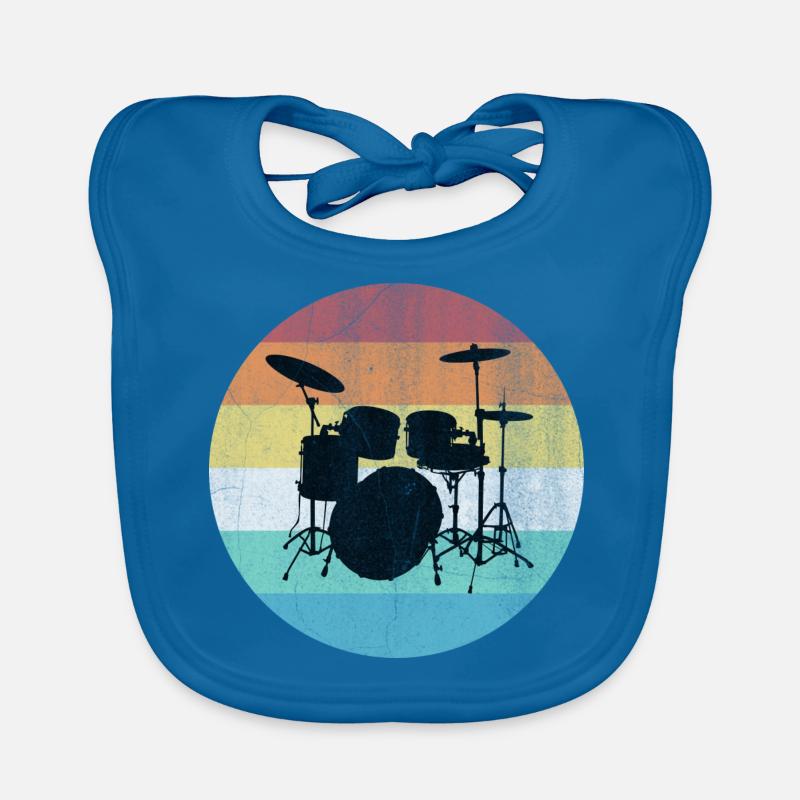 Drums Organic Baby Bibs
