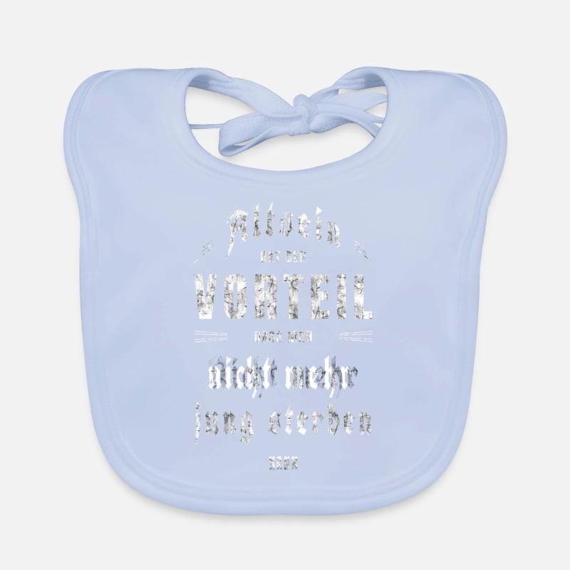 Old saying, aging, getting older Organic Baby Bibs