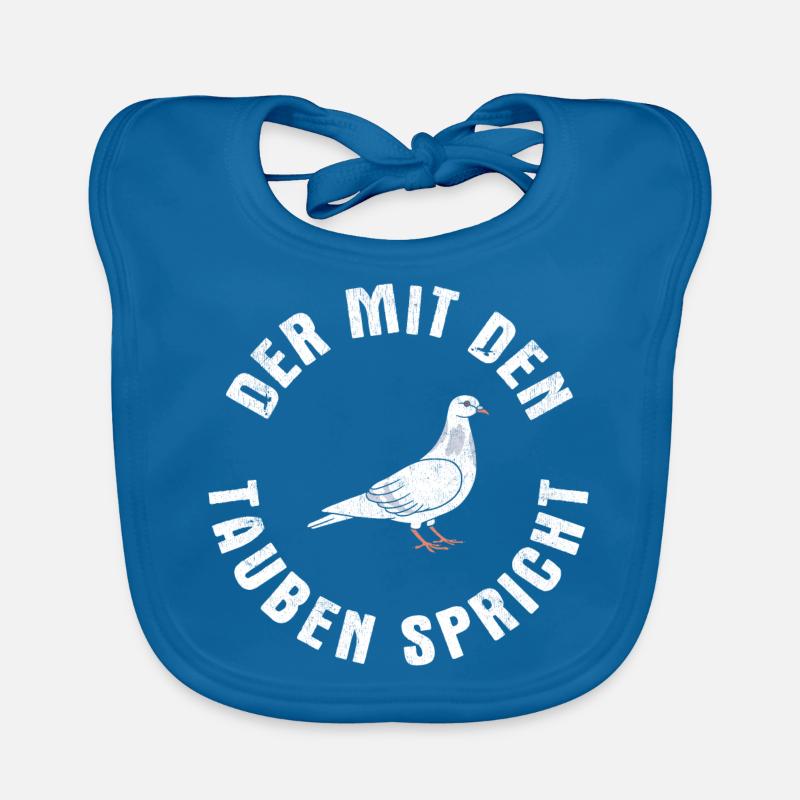 Taube Tauben Vogel Baby Bio-Lätzchen