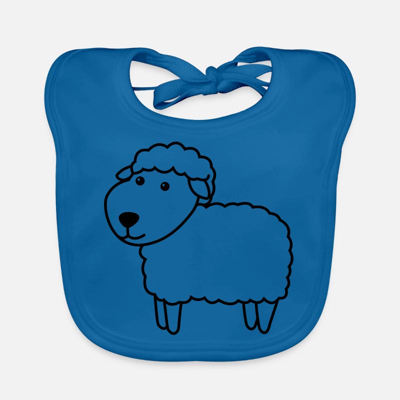 Sheep Comic Animal Organic Baby Bibs