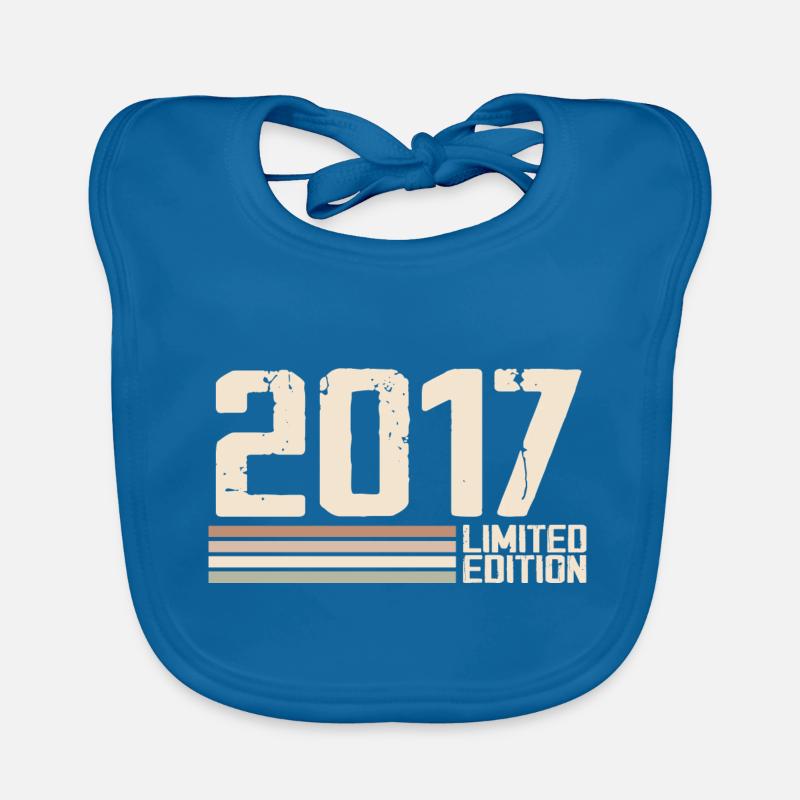 2017 Millésime 2017 Anniversaire 2017 Rétro 2017 Bavoir bio Bébé