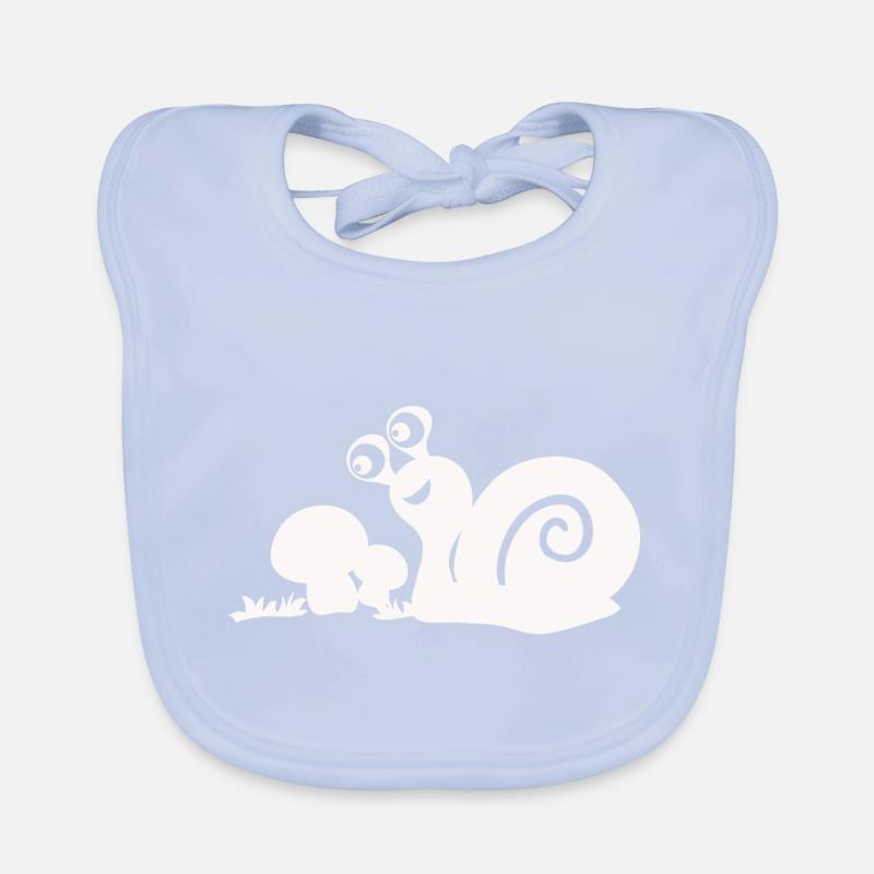 drôle d’escargot Bavoir bio Bébé