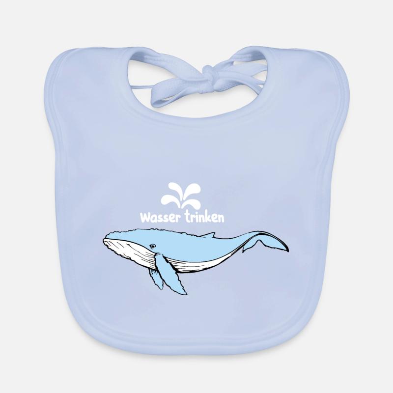 Wal und Wasser Baby Bio-Lätzchen