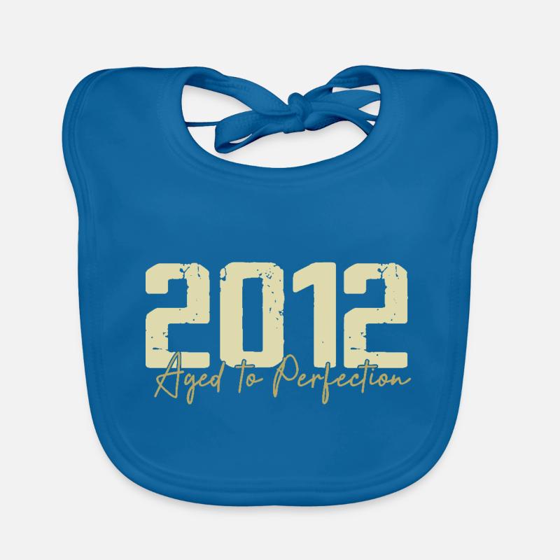 Original 2012 Rétro 2012 Cadeau d’anniversaire 2012 Bavoir bio Bébé