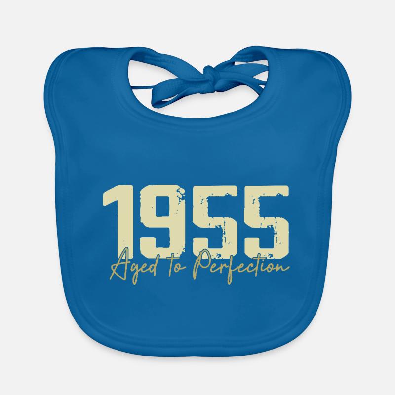 Original 1955 Rétro 1955 Cadeau d’anniversaire 1955 Bavoir bio Bébé
