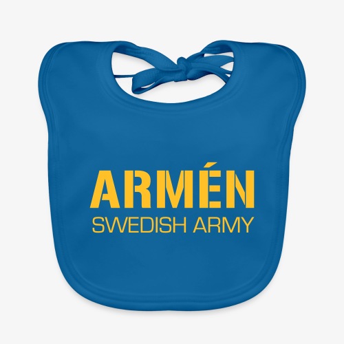 ARMÉN -Swedish Army - Ekologisk babyhaklapp