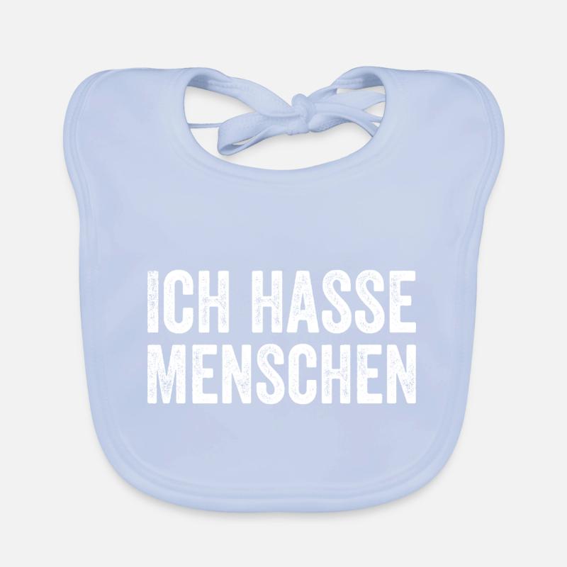 Ich hasse Menschen Baby Bio-Lätzchen