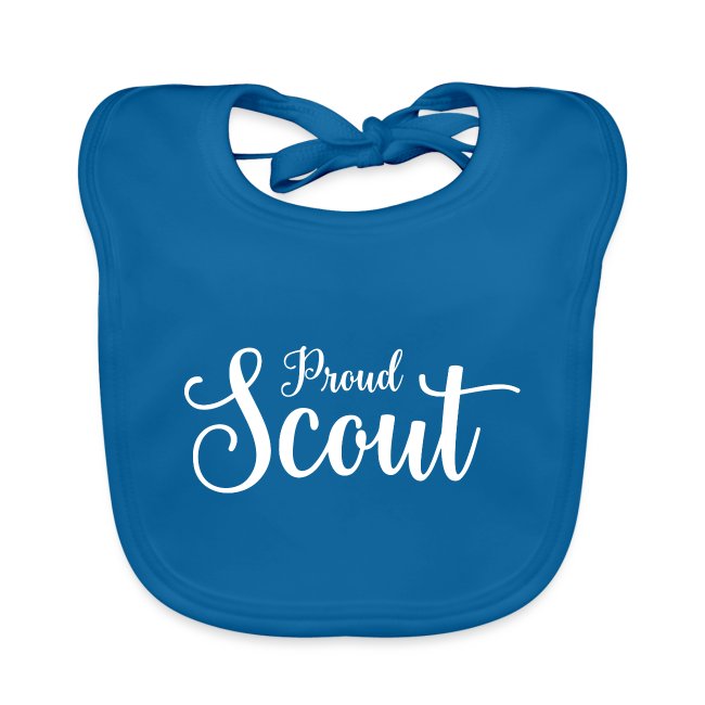 Proud Scout Lettering White