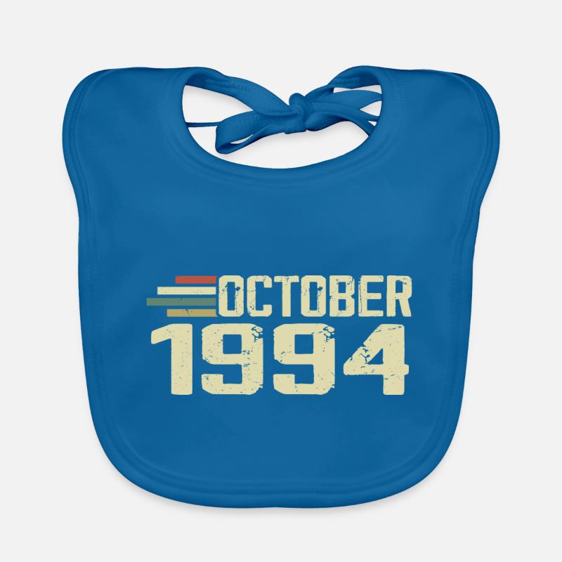 October 1994 - Birthday in October 1994 Organic Baby Bibs