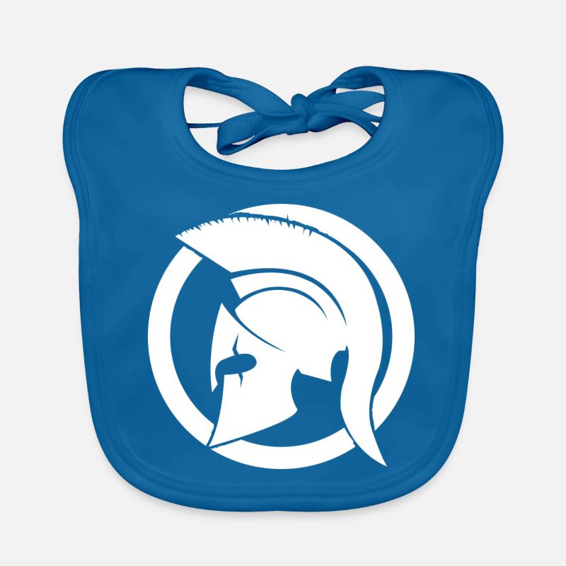 White Spartan Organic Baby Bibs