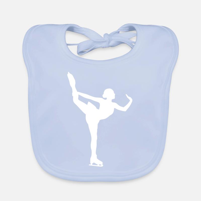 Eisläuferin Baby Bio-Lätzchen