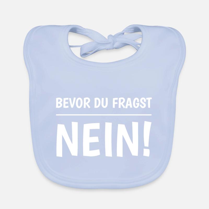 Avant de demander Non Bavoir bio Bébé