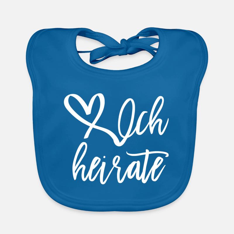 Ich heirate Geschenk Baby Bio-Lätzchen
