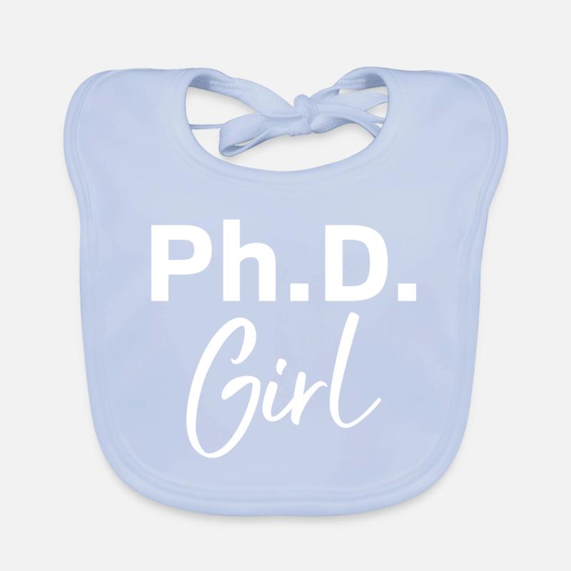 Phd Girl Phd Graduation Gift Organic Baby Bibs