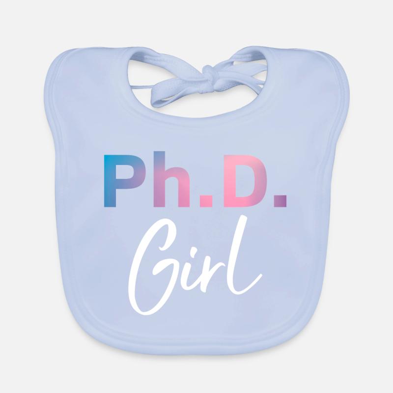 Phd Girl Phd Graduation Gift Organic Baby Bibs