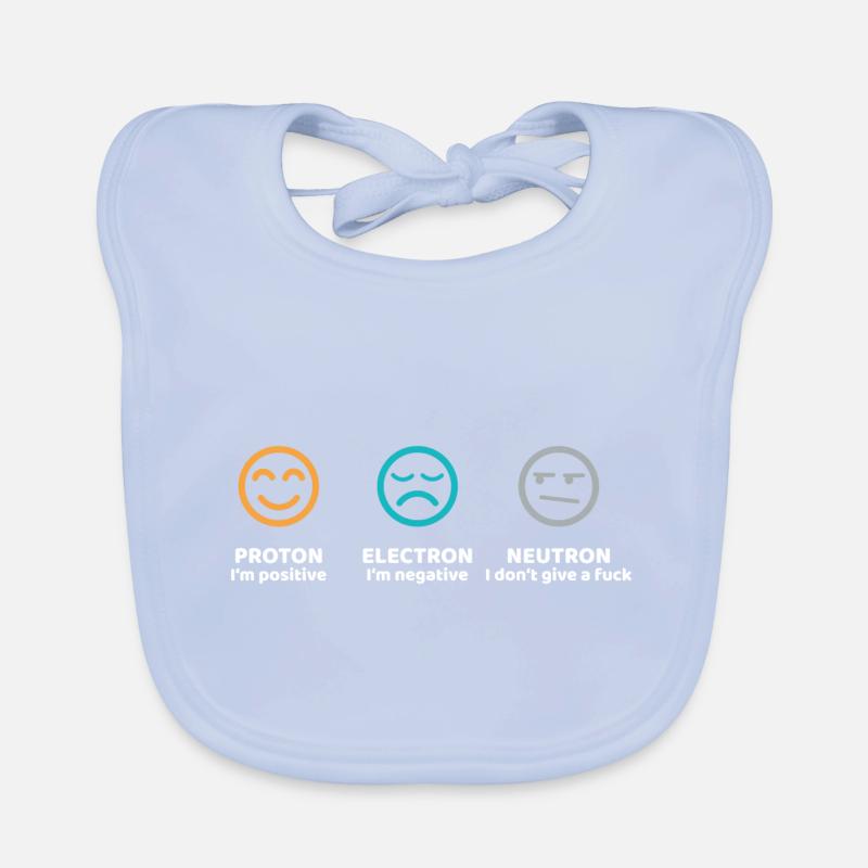 Proton Electron Neutron Science Gift Organic Baby Bibs