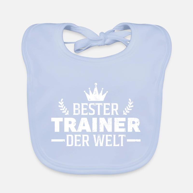 Bester Trainer der Welt Coach Geschenk Baby Bio-Lätzchen