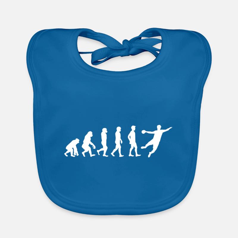 Handball Handballer Evolution Gift Organic Baby Bibs