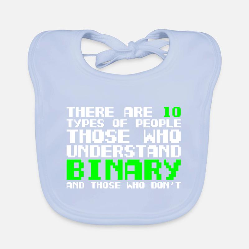 There are two types of People Binary Programmierer Baby Bio-Lätzchen