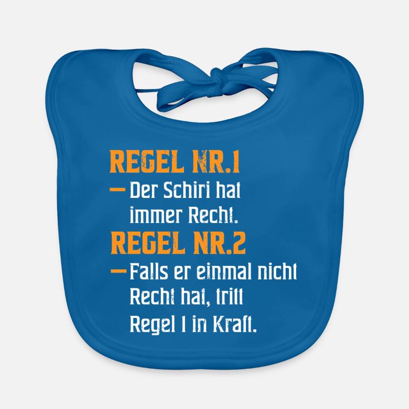 Der Schiri hat immer Recht Geschenk Baby Bio-Lätzchen