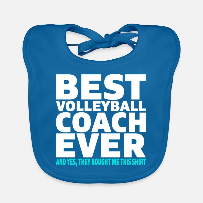 Best volleyball coach ever coach gift Organic Baby Bibs